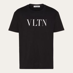 Fair Men’s Size  X-large Valentino Garavani VLTN Logo Cotton Tee In Black/White
